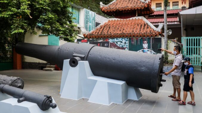 Saigon cannon collection bursts with history
